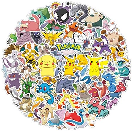 100Pcs Cartoon Stickers in Gift Bag for Suitcase Skateboard Laptop Computer Water Bottles Car Teens Boys Girls Decal Waterproof Sticker