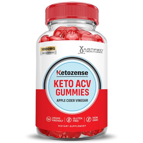(5 Pack) Ketozense Keto ACV Gummies Advanced Formula 1000MG Ketozene Keto Gummies Apple Cider Vinegar Ketozens Formulated with Pomegranate Beet Juice Powder B12 Vegan Non GMO 300 Gummys