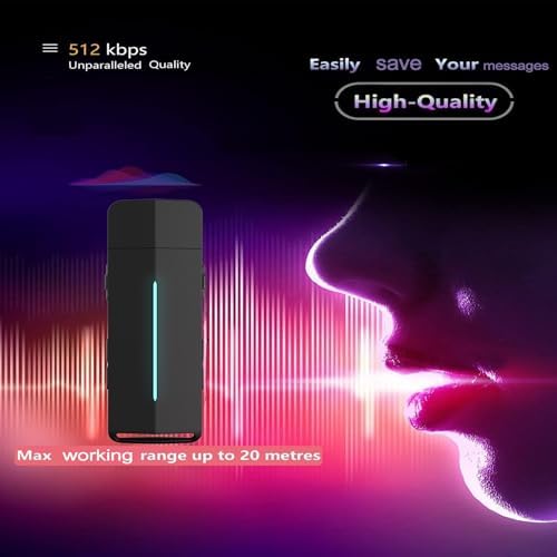 100GB Digital Voice Recorder, USB Flash Device with 1600 Hrs Music Capacity, Perfect Capture Every Word for Lecture Interview Meeting Class