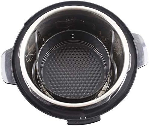 "Versatile Steamer Rack Trivet 304 Food Grade Stainless: Essential Instant Pot Accessory for Effortless Cooking - Perfect for Safely Handling Springform and Cheesecake Pans in 6 & 8 qt Models"