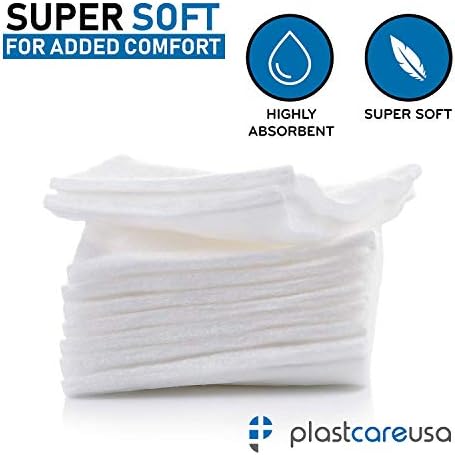 1000 Count Gauze Pads 2x2 - Soft 4-Ply Non Woven Gauze Sponges - Non Sterile Dental Gauze & Esthetic Wipes - All Purpose Medical Gauze Squares for First Aid, Surgical, Wound Dressing (5 Packs of 200)