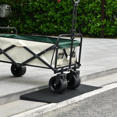 0.8" Rise Rubber Threshold Ramp for Doorways,Non-Slip Surface for Wheelchair Scooter Stroller,1500 LBS Capacity,Cuttable and Adjustable Size