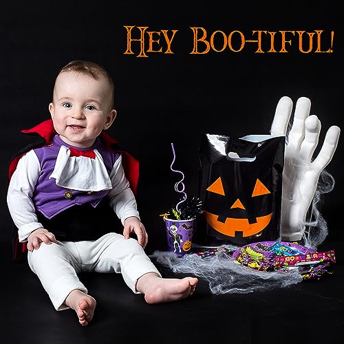 100 Halloween Bags 9"x12" Glossy Great For Halloween Goodies Also Perfect as Small Halloween Bags For Trick or Treat