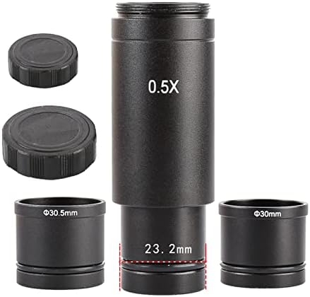 0.5X Microscope Adapter Lens C Mount Lens 23.2 To 30/30.5mm Electronic Eyepiece Reduction Lens For Microscope CCD Camera Microscope Adapter Trinocular To Monitor Bracket For Smartphone-camera For Ccd