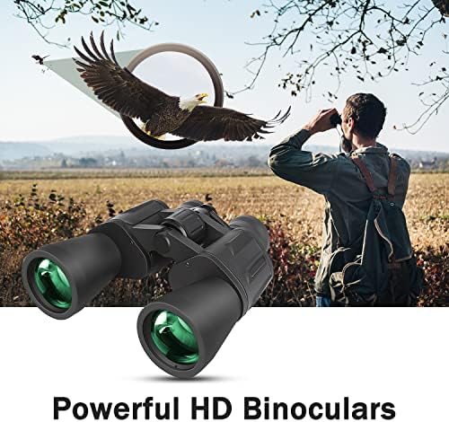10 x 50 Binoculars for Adults, Powerful Binoculars for Bird Watching, Multi-Coated Optics Durable Full-Size Clear Binocular for Travel Sightseeing Outdoor Sports Games and Concerts
