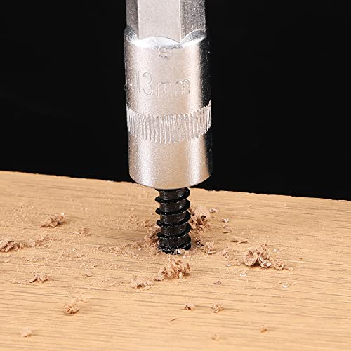 1/2" x 2" Hex Head Lag Screws Bolts 20Pcs 304 Stainless Steel 18-8, Partial Thread, Hexagon Head Wood Screws by Black Oxide by SG TZH