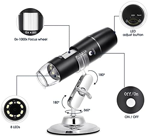 1000x W04 Portable Digital Microscope Industrial Microscope Camera Optical Lens Industry Microscope Camera