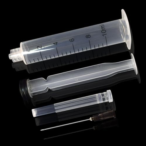 10cc/ml 22G Syringe with Needle Laboratory Tools, Each Individually Wrapped-Pack of 20