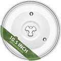 10.5" Microwave Glass Turntable Plate Compatible with Hamilton Beach 252100500497 P90D23AL-WR, GE 10-1/2 inch Replacement Microwave Glass Plate for Oster MP-P23