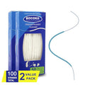 100 Count Hearing Aid Cleaner Ready-to-Use Stands Effective Thread-Fine Instrument Cleaning Kits for Hearing Devices (100)
