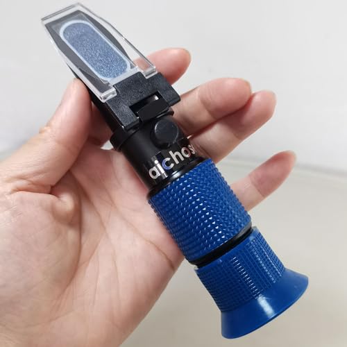 0-80% Brix Meter Refractometer for Measuring Sugar Content in Fruit, Honey, Maple Syrup and Other Sugary Drink, with Automatic Temperature Compensation Function