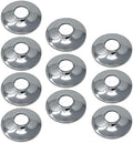 1-1/8 Inch CTS (1-1/4" OD) E1715 Escutcheon Wall Pipe Cover, Chrome-Plated Steel with SureGrip, New Work Installation, for 1-1/8" Copper Pipe and PEX Tubing (10-Pack)