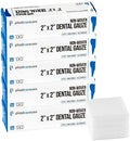 1000 Count Gauze Pads 2x2 - Soft 4-Ply Non Woven Gauze Sponges - Non Sterile Dental Gauze & Esthetic Wipes - All Purpose Medical Gauze Squares for First Aid, Surgical, Wound Dressing (5 Packs of 200)