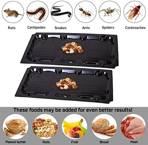 10 Pack Sticky Mouse Trap Rat Traps Indoor, Peanut Taste Pheromone Mouse Traps Indoor for Home, Glue Sticky Traps for Mice and Rats, Snake(Large Size)