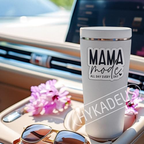 (3Pcs) Mama Mode All Day Every Day Sticker Mom Stickers Funny Mom Life Sticker Waterproof Vinyl Decal Gifts for Mom Mama Grandma Decorate Books Laptops Cups Water Bottles Tumblers, Size 3 x 2.5 Inch
