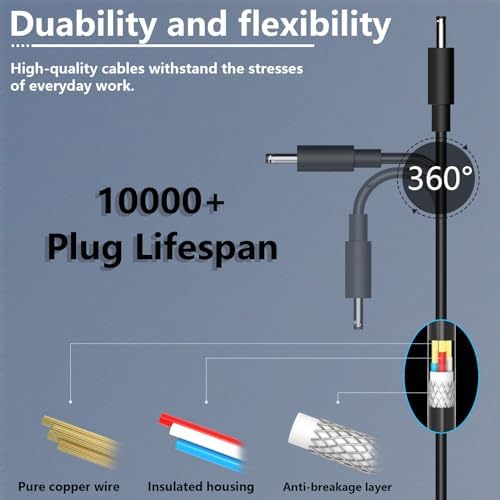 12V 2A Laptop Charger for Chuwi-Herobook Pro, 13" 14" GemiBook Pro, 13.3" Lakebook CW1509, UBook Pro X CWI535, AeroBook Pro, UBook X GemiBook Pro, 14'' GemiBook Tablet Power Cord Adapter Replacement