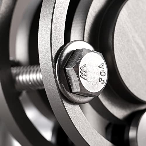 1/2-13 x 6 Hex Head Screw Bolt, 20Pcs 18-8 (304) Stainless Steel, Fully Threaded, Plain Finish, by SG TZH