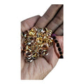 10 Stainless Steel Hair Beads for Loc Braids Twist and Natural Hair, Loc Beads, Dreadlock Hair Accessories, Loc Jewelry (8mm, Gold)