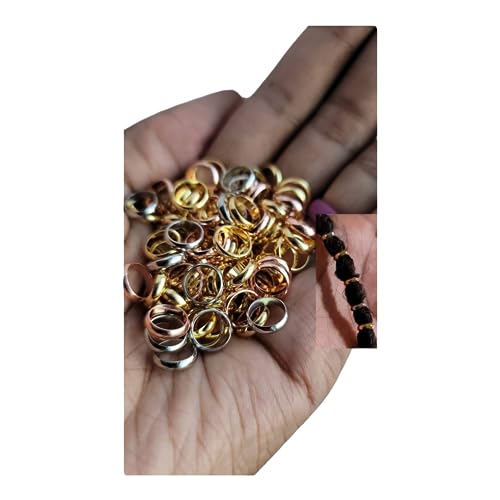 10 Stainless Steel Hair Beads for Loc Braids Twist and Natural Hair, Loc Beads, Dreadlock Hair Accessories, Loc Jewelry (8mm, Gold)