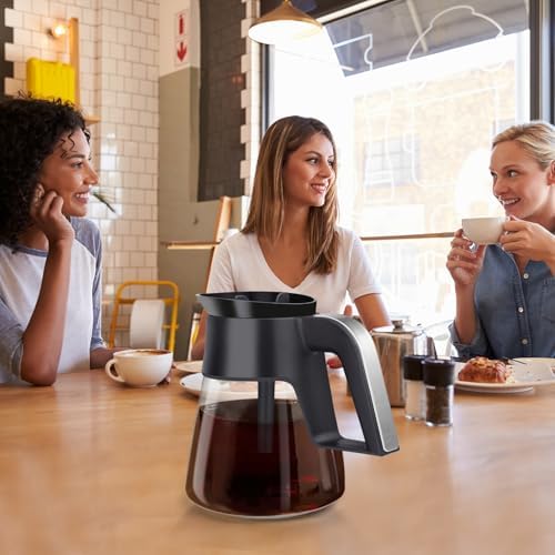 10 Cup Ninja Coffee Pot Replacement for CM401 Ninja Coffee Maker, Glass Carafe with Lid Compatible with Ninja CF090 CF092 CM300 CM400 CM401 ect.