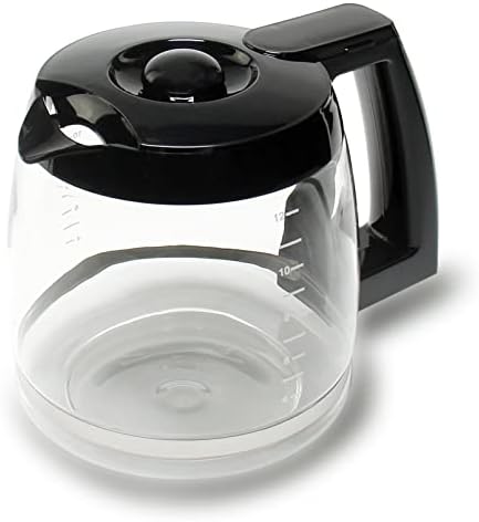 12-Cup Replacement Glass Carafe for Cuisinart Coffee Maker Models CHW-12, CHW-12P1, DCC-1100BK, DCC-1200, DCC-2650, DGB-550BK, DGB-550BK1 DGB-625BC, DGB-700BC, and SS-12 Part# DCC-1200PRC
