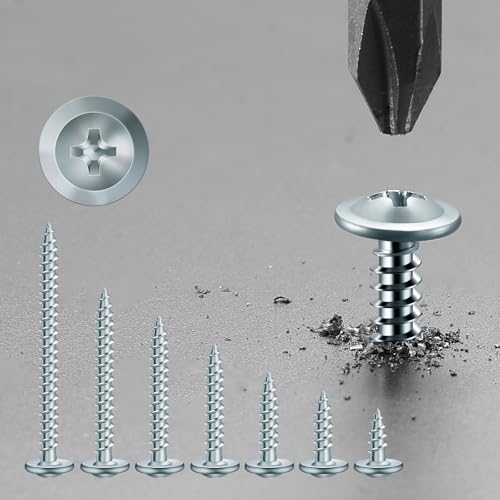 #8 x 1/2" Wood Screw 250Pcs Alloy Steel Standard Thread Truss Head Fast Self Tapping by SG TZH