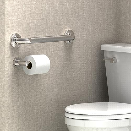 1-1/4" Knurled Grab Bar, ADA Compliant Bath Safety Shower Handrail, Bathroom Mobility Aid Handle for Seniors and Disabled, Heavy Duty 500lbs Support