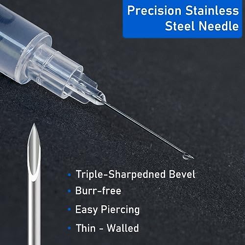 0.5ml/cc 30Ga 0.3inch Syringe with Needle, Sterile Individually Wrapped Package of 20