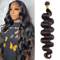 10A Brazilian Body Wave 1 Bundle 28 Inch Single Bundles Human Hair Body Wave One Bundle 100% Unprocessed Remy Virgin Human Hair Weave Bundles 1B Natural Black
