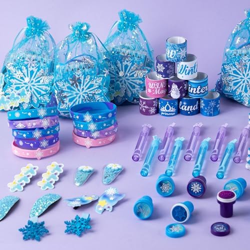 130 Pcs Frozen Party Favors Birthday Supplies for Girls Kids, Gift Bags Frozen Filler Goodie Bag Stuffers Frozen Birthday Party Supplies