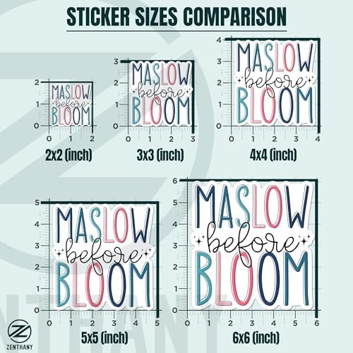 (3Pcs) Maslow Before Bloom Sticker Mental Health Self Love 2" Waterproof Vinyl Decal Sticker for Laptop Water Bottle Hard Hat Cup Cars Decals Gift for Her Him Adults 2 Inches