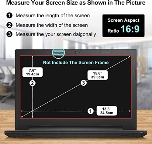(2PCS Pack) 15.6 inch Laptop Screen Protector Blue Light Anti Glare Filter for HP Envy X360 15.6 inch/Pavilion 15.6/ProBook 15.6/EliteBook 15.6/OMEN 15, Eye Protection Computer Monitor Protector