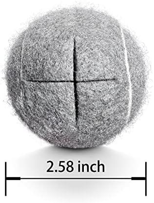 12PCS Precut Tennis Balls, Walker Glide Balls, Heavy Duty Long Lasting Felt Pads for Furniture Legs and Floor Protection