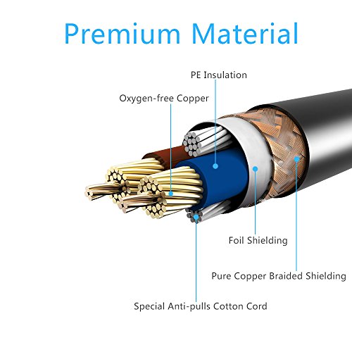 10 ft Flexible DMX Cable, Gold-Plated 3 Pin Signal XLR Male to Female DMX Cable Wire, Best for DJ Stage Lighting Moving Head Lights Par Light (4 Pack)