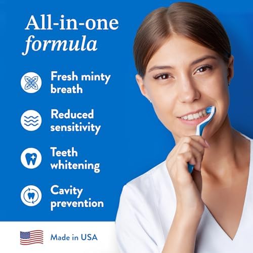 10% Nano Hydroxyapatite Toothpaste (Fluoride Free), Natural, Remineralizing, Whitening, Sensitive Teeth, SLS Free, Xylitol Nano-Hydroxyapatite Toothpaste for Adults, Mint 4oz (USA Made)