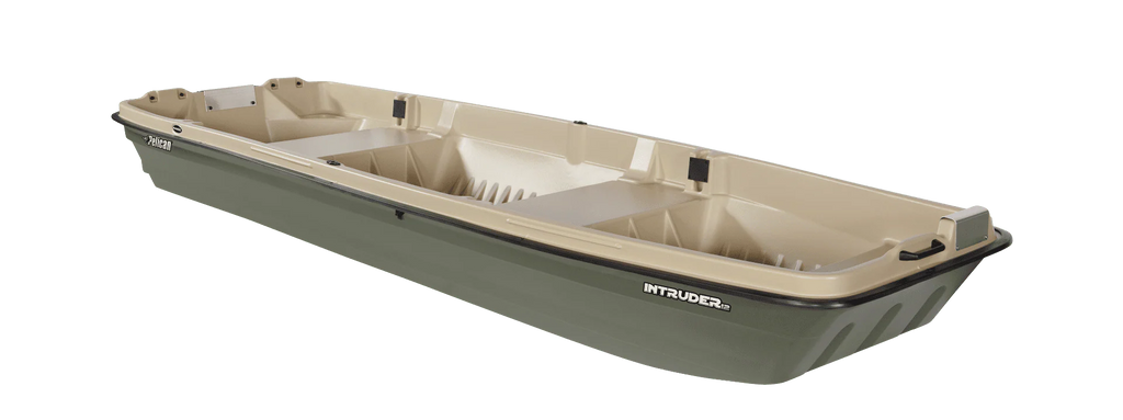 Pelican - Boat Intruder 12 - Jon Fishing Boat - 12 ft. - Great for Hunting/Fishing, Khaki/Beige