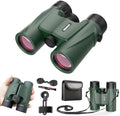 12X32 Compact HD Binoculars for Adults Hight Powered with Phone Adapter - Large View Binoculars Clear Low Light Vision- Lightweight & Waterproof Binoculars for Bird Watching Travel Cruise Ship Hunting