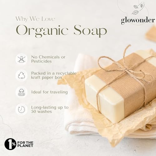 1 Pack - Unscented Oatmeal Goat Milk- Handmade Organic Bar Soap for Face and Body - Moisturizing, All-Natural, Cruelty-Free - Botanical Ingredients - Shower, Bath, Hand Soaps, Gifts - 4.5 oz