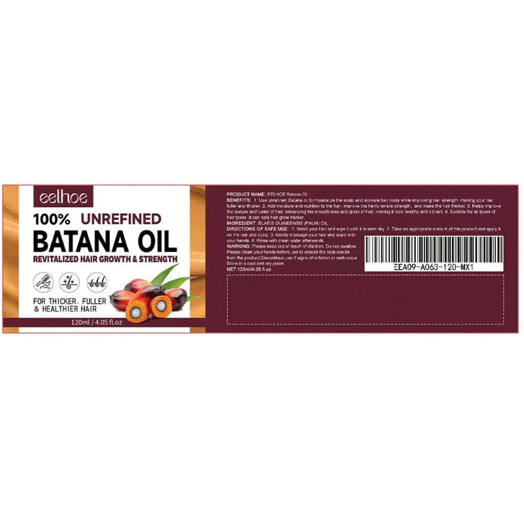 100% Natural Batana Oil, Dr. Sebi Batana Oil from Honduras Unrefined for Men & Women 4.05 Fluid Ounces