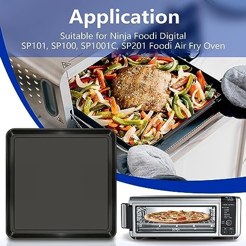 13" × 13" Professional Baking Sheet, Air Fryer Accessories, Replacement Baking Pan for Ninja SP100, SP101, SP1001C, SP201 Foodi Air Fry Oven, Nonstick Sheet Pan for Foodi 8-in-1 Air Fry Oven