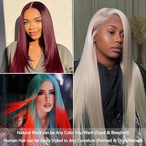 12A Human Hair Bundles 22 24 26 Inch Straight Bundles Human Hair 100% Unprocessed Brazilian Virgin Weave 3 Bundles Deals Thick & Tangle Free…