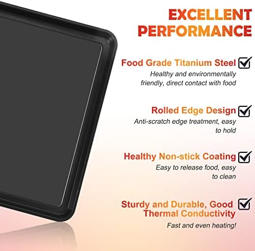 11" × 11" Baking Pan for The Smart Oven BOV800XL, Replacement Breville Toaster Oven Pans Fit Smart Oven Pro BOV810BSS, Smart Oven Pro BOV845BSS and The Smart Oven Air BOV900BSS