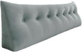 14 lbs Thickened Wedge Pillow Headboard Body Positioner Backrest Support Triangular Headboard Pillow for Sleeping with Side Pocket Velvet King