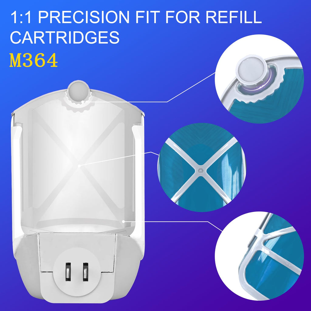10 Pack Refill Cartridges, 2026 Upgraded Flying Insect Trap Refills Compatible with zzevo Flying Insect Trap Indoor Light M364 M364A Fully Compatible Size,Fly Catcher Trap (10 Refill Cartridges)
