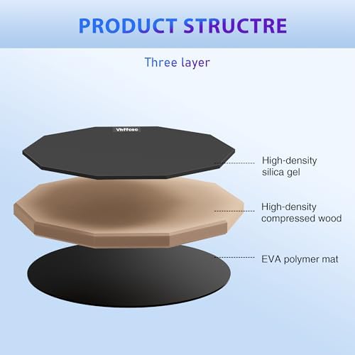 12 Inch Practice Drum Pad with Stand and Sticks, Beginner Snare Drum Pad with Drumsticks(2 pairs) and Carrying Bag, Double Sided Silent Drum Pad (Black)