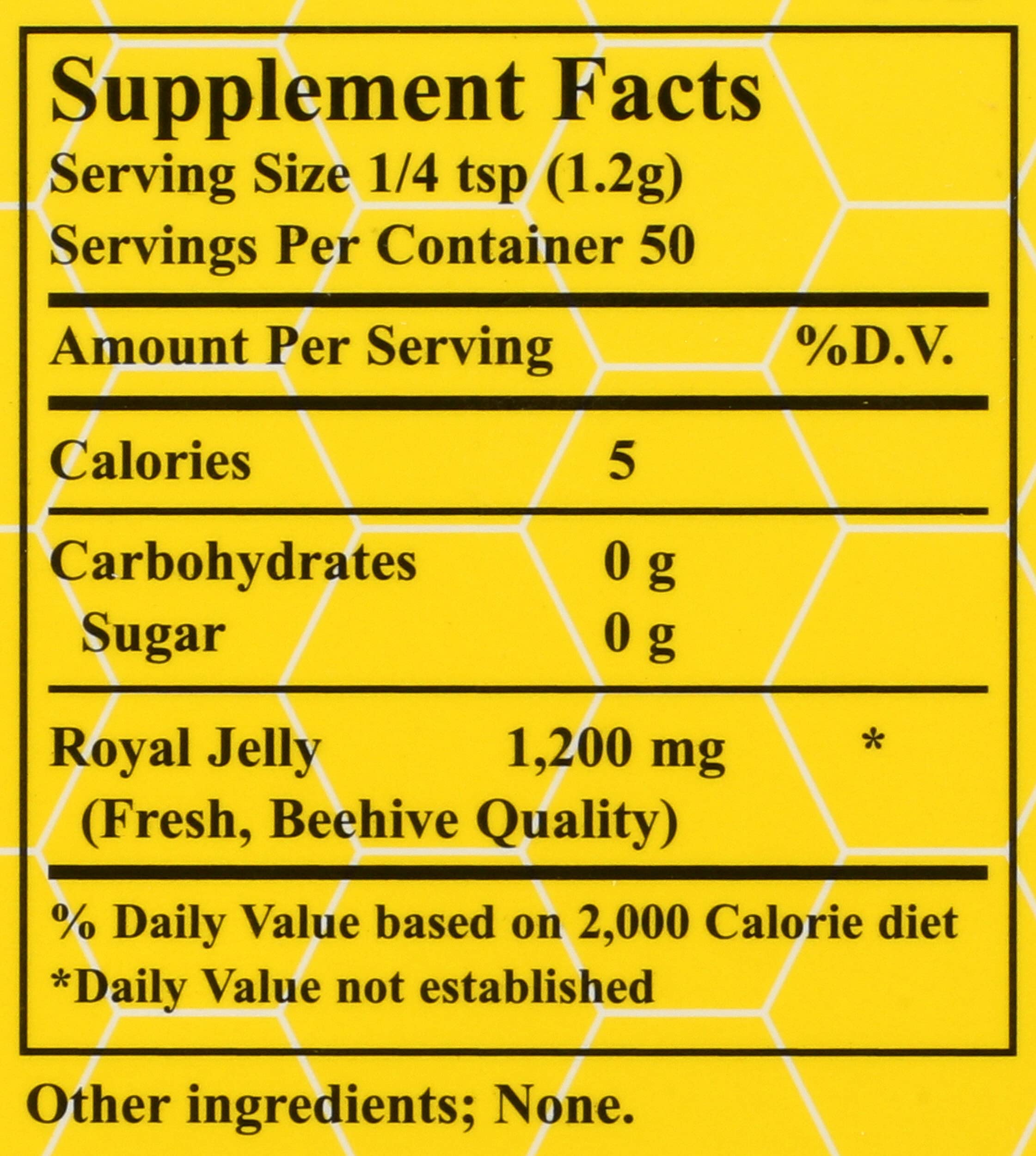 100% Pure Fresh Royal Jelly 60,000 mg YS Eco Bee Farms 2.0 oz Liquid