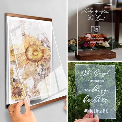 1 Pieces 24 x 36” Clear Acrylic Sheet Plexiglass - 1/4” (6mm) Thick, Use for Craft Projects, Signs, DIY Projects and More; Cut with Saw or Hand Tools, No Laser Cut