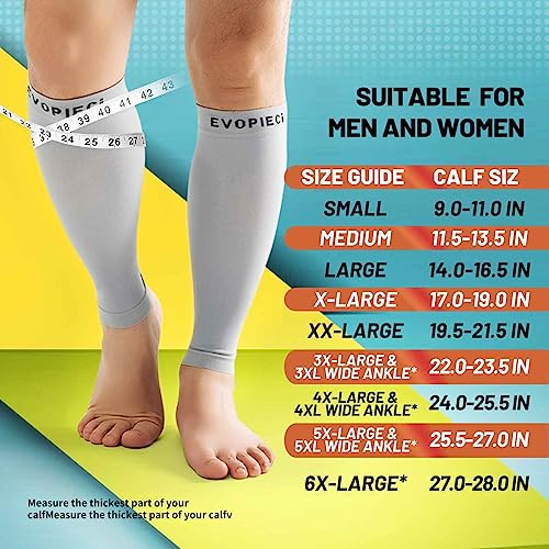 15-20mmHg 24 Pair Men and Women Wide Calf Sleeve Brace Compression Socks for Leg Support, Pain Relief