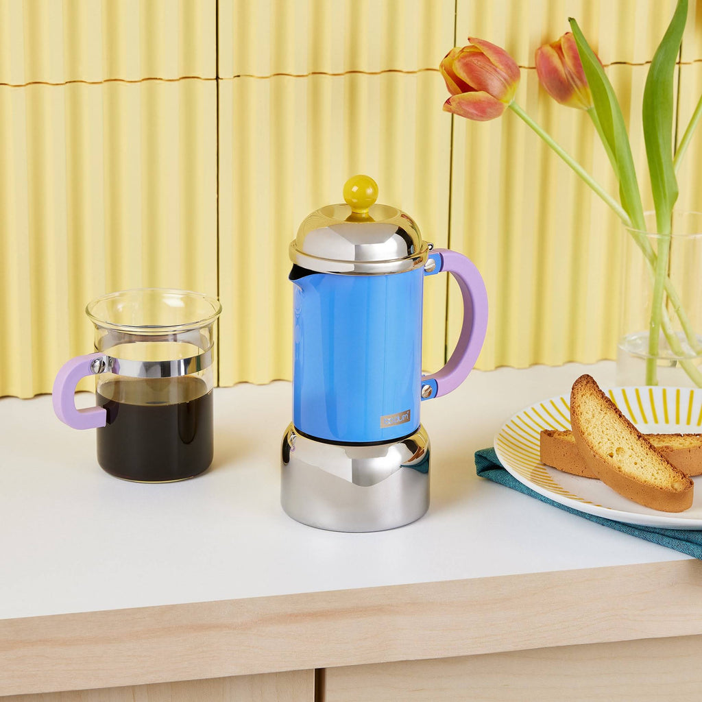 Bodum Chambord Stainless Steel Espresso Maker - Pale Blue