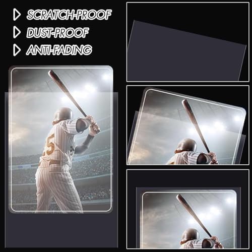 1000 Counts Card Sleeves Top Loaders for Trading Cards, Penny Soft Sleeves Baseball Card Sleeves Protectors Fit for Sports Cards, Football, Game Card